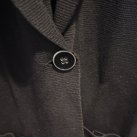 Talbots Classic Black Sweater Blazer size L - Picture 5 of 7